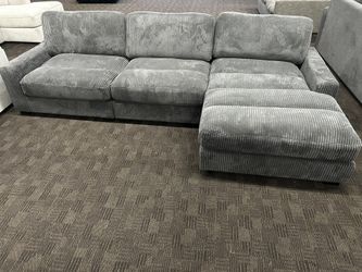 Thick Comfy Gray Sectional Couch (choose Your Size!) 