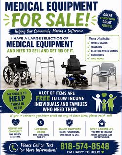 Free medical equipment