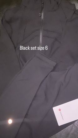 Women Black Lulu Lemon Set