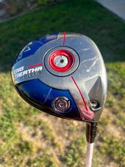 EXCELLENT CALLAWAY BIG BERTHA ALPHA GOLF DRIVER 9.0 ADJUSTABLE LOFT W MITSUBISHI CHEMICAL FUBUKI GRAPHITE STIFF