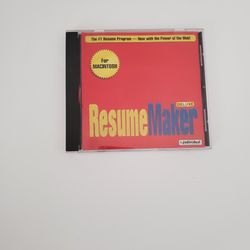 ResumeMaker Deluxe for Macintosh CD-ROM