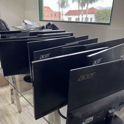 Acer Desktop computers monitor keyboard and processor 