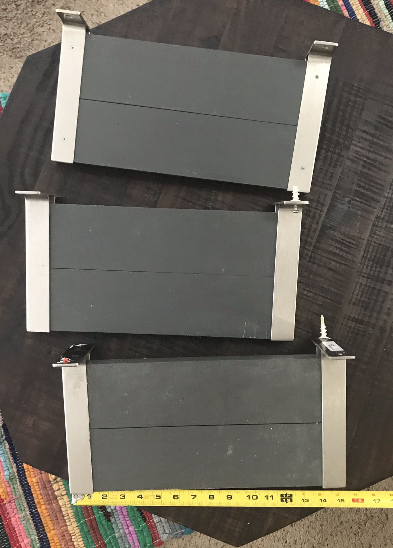 Set Of 3 Gray Shelf Just $7 For All
