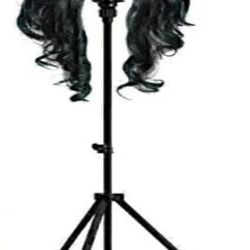 Cytari Mannequin Head Tripod Wig Stand w/ Carry Bag for Cosmetology & Exhibition