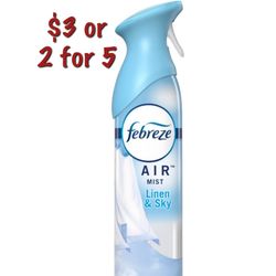 Fabreeze Air Freshener Linen &  Sky 