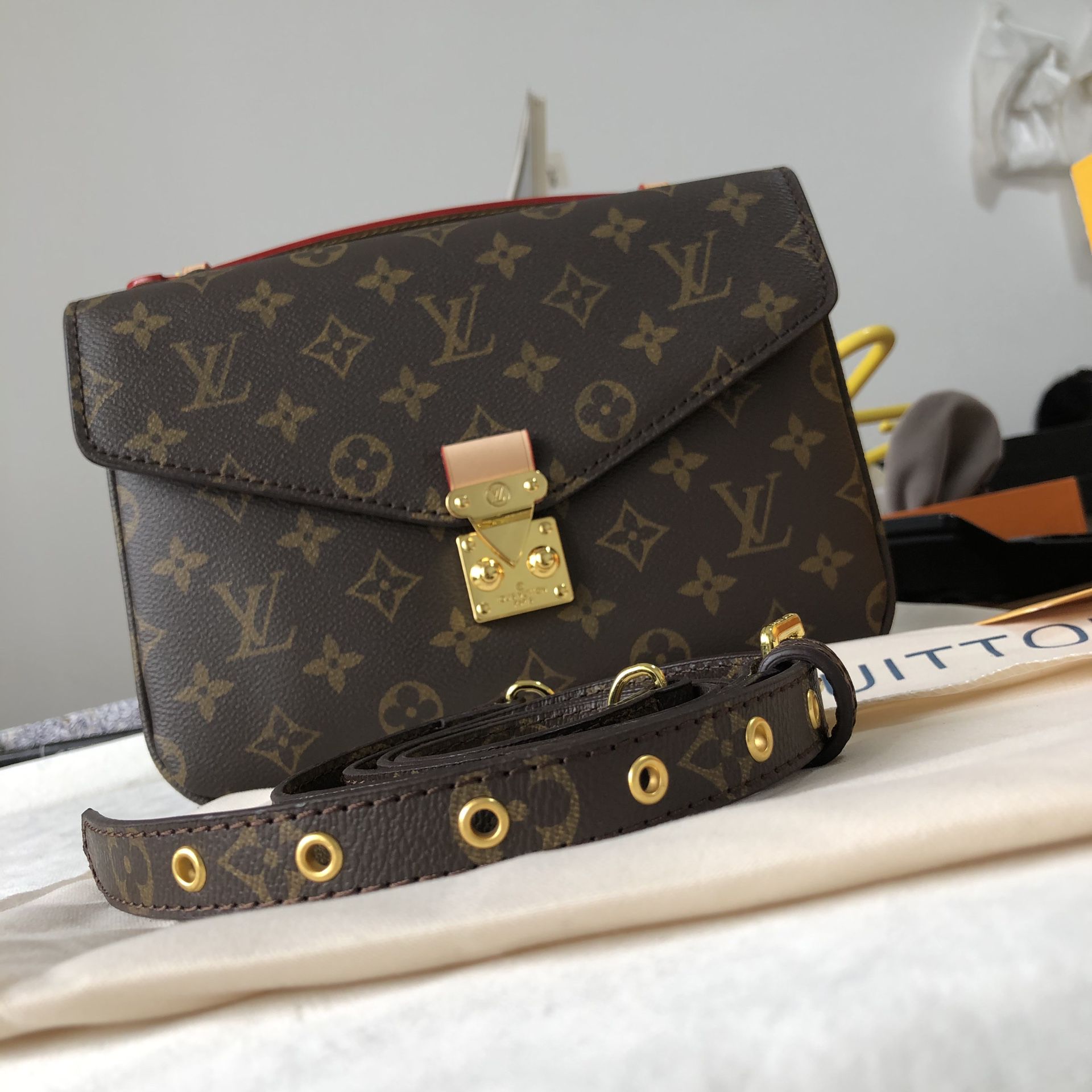 Louis Vuitton lv small metis original leather on sale