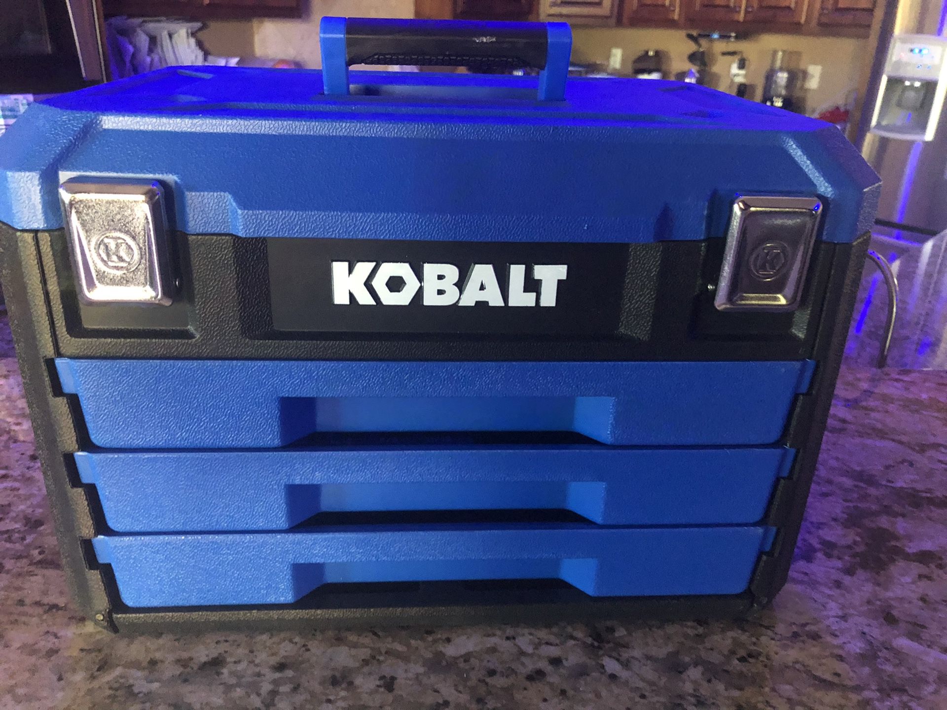 Kobalt 3 Drawer tool box no tools Brand new