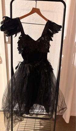 Black Feather Tulle costume size s