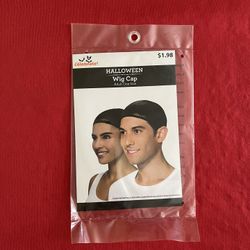 Halloween Unisex Adult Wig Cap by Way To Celebrate, Black