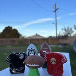 49ers/raiders Piggy Banks 