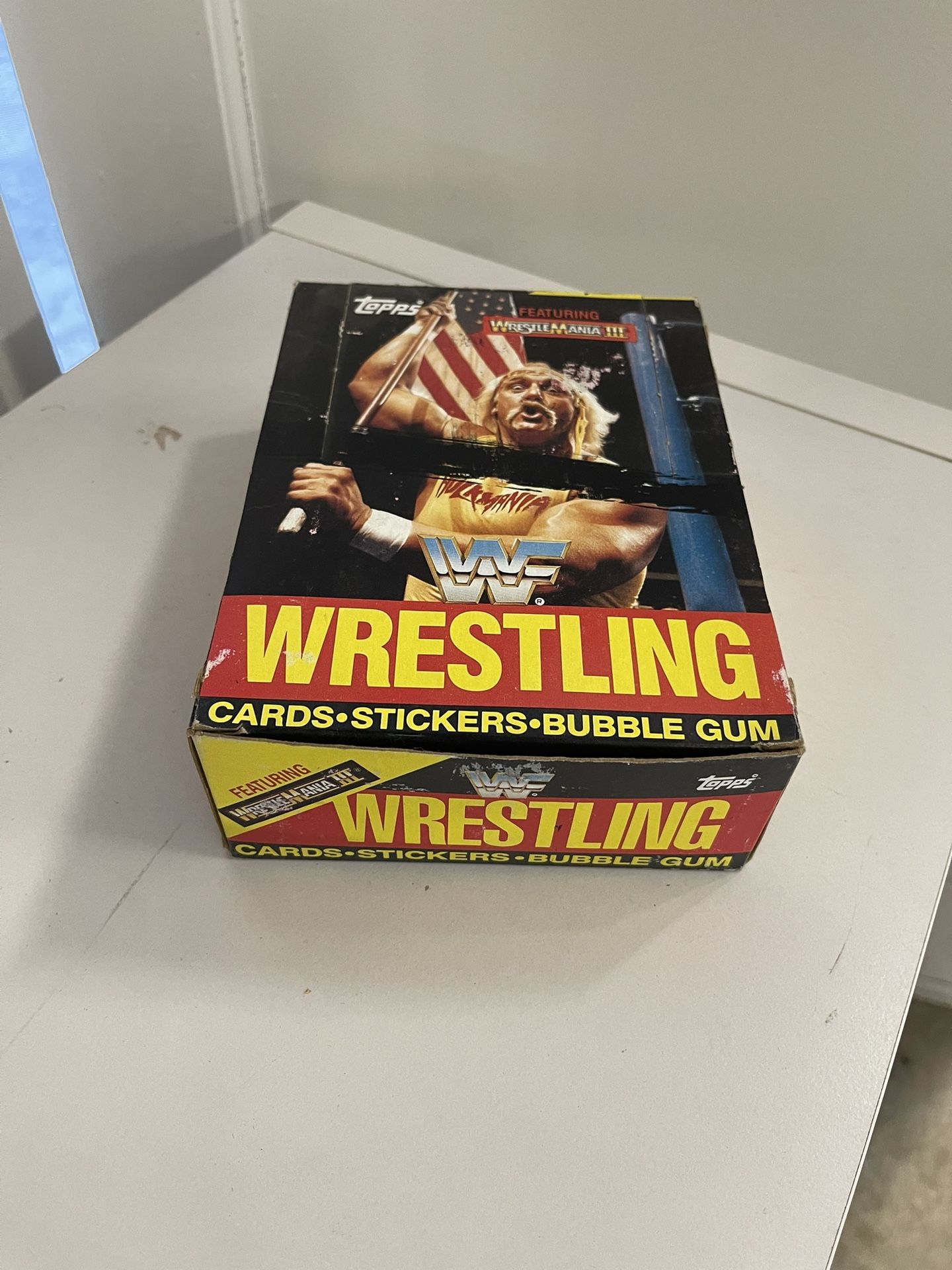 1987 TOPPS WWF WRESTLEMANIA III 36 UNOPENED WAX PACKS COMPLETE