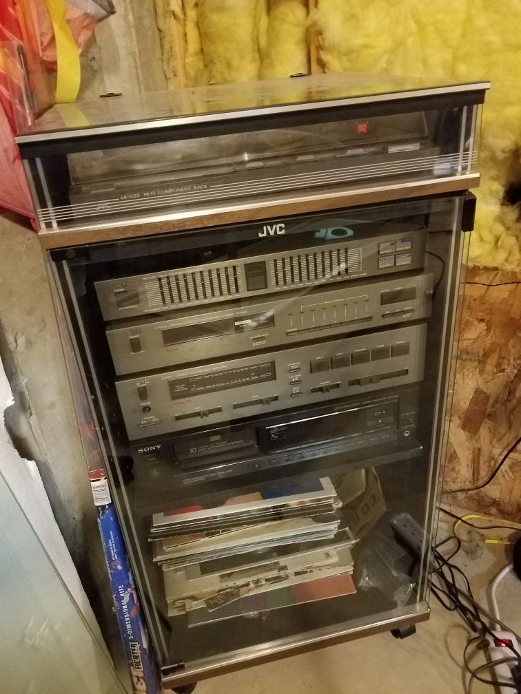 Stereo System with Sony speakers with JVC Rack Stereo