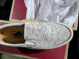 2018 Vincent Van Gogh x Slip-On 'LETTER' Vans Shoes
