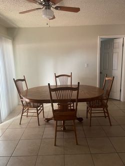 Wooden Table and Chairs