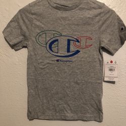 Champion Boys Oxford Heather Short Sleeve Signature T-shirt - Size S