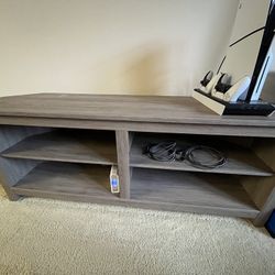 Console Table Light Brown/grey Tone Wood