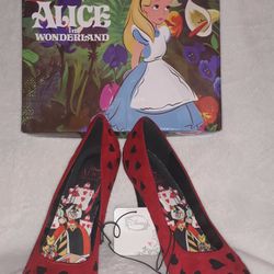 Disney Alice In Wonderland Queen Of Hearts Red Heels