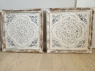 Metallic Wall Art W/ Patina Look