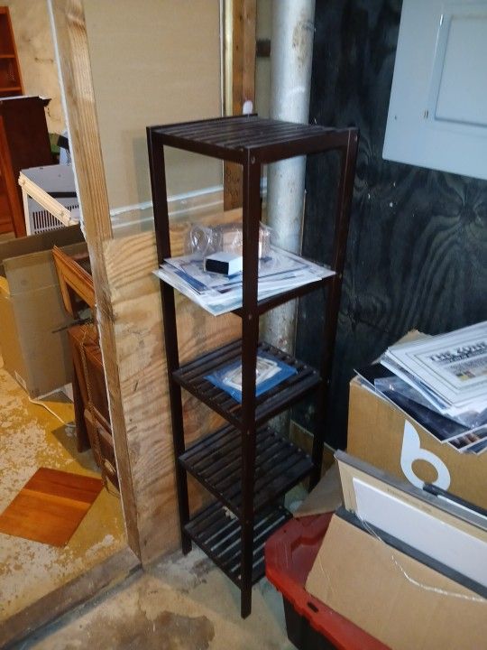 5-Tier Wood Shelf