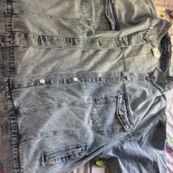 Plus Size Denim Trucker Jacket