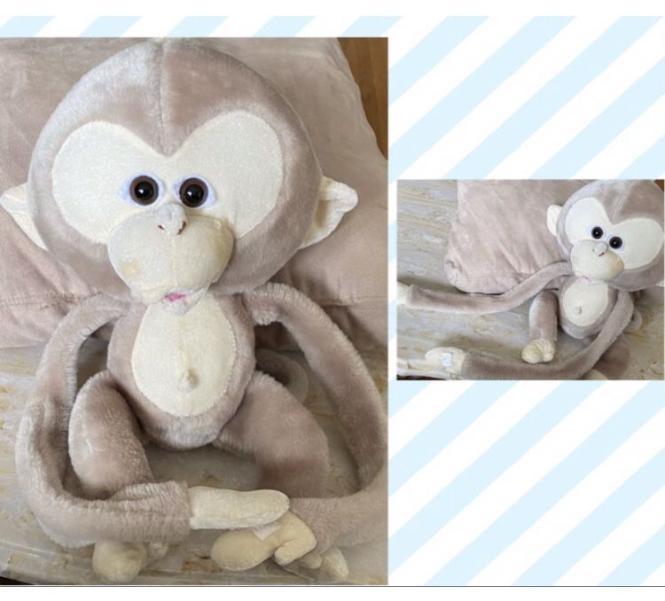 Large Monkey Doll - Long, Floppy Arms And Legs 
