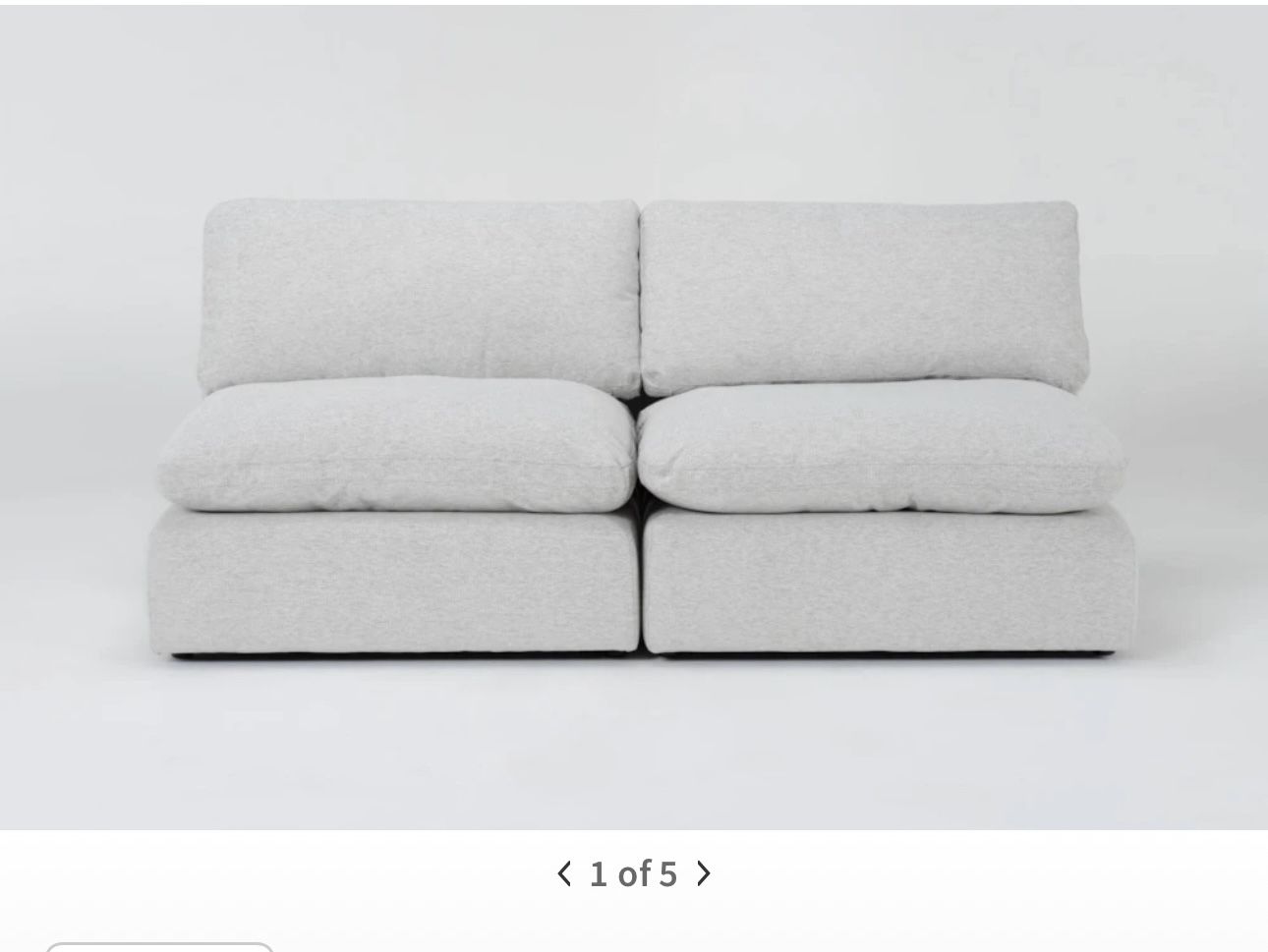Grey Armless Couch