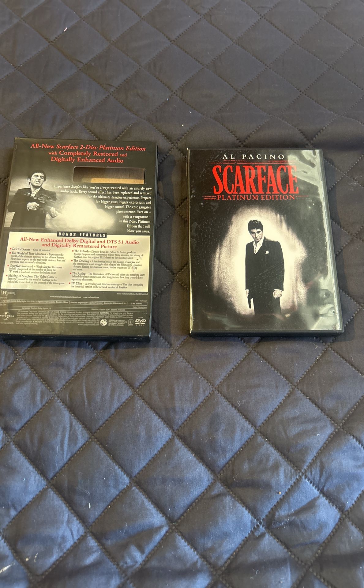 DVD Al Pacino In Scarface Platinum Edition