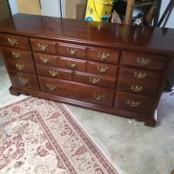 9 Drawer American Drew  Dresser With Mirror 