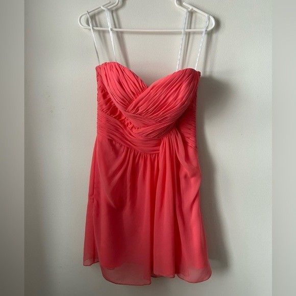 B2 Jasmine Strapless Chiffon Prom/Grad Short Dress
