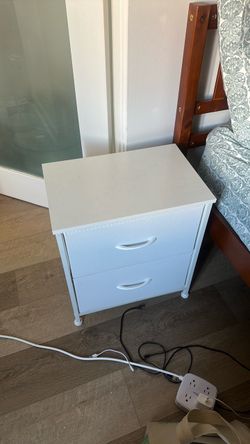 Move out sale - 2x NEW White 2-Drawer Storage Cabinet / Nightstand – In Box