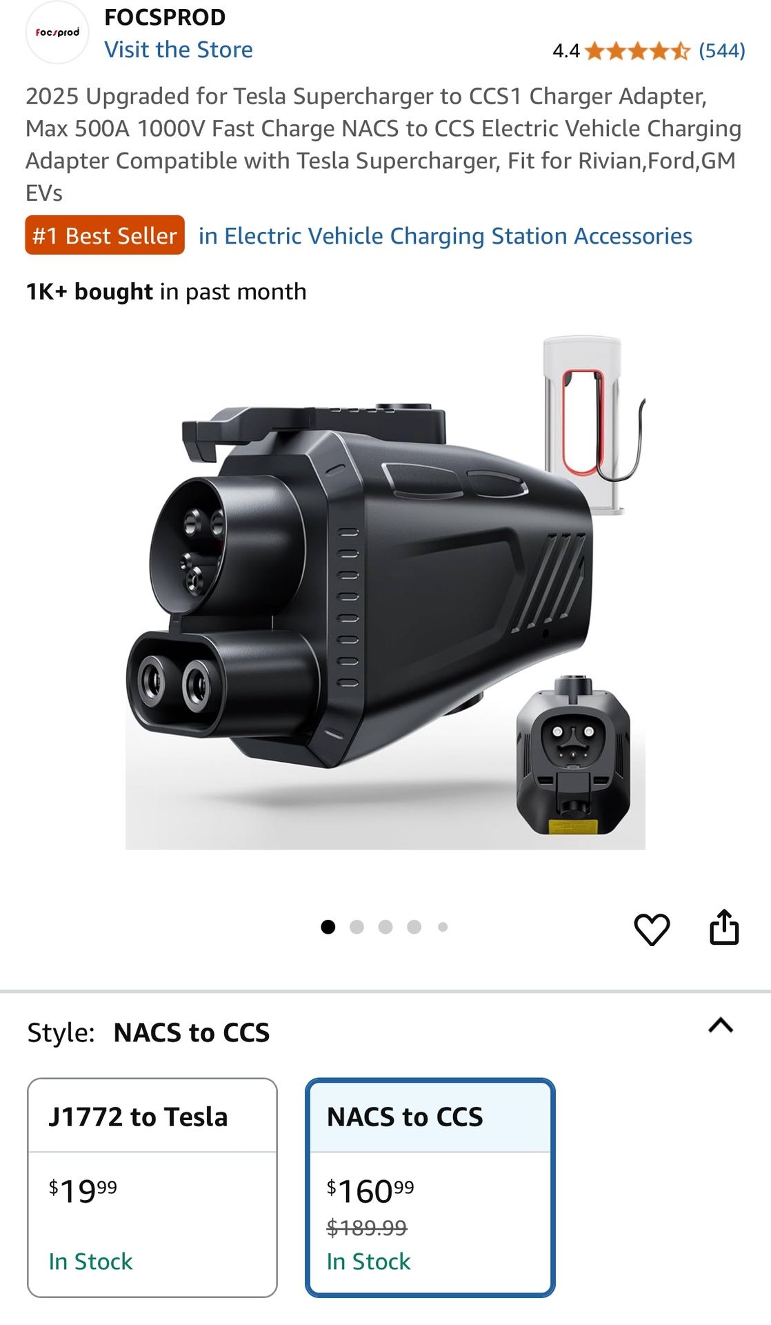 New Tesla Supercharger to CCS1 Adapter – Fast Charge NACS to CCS EV Plug