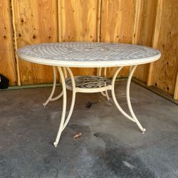 Iron Patio Table No Chairs