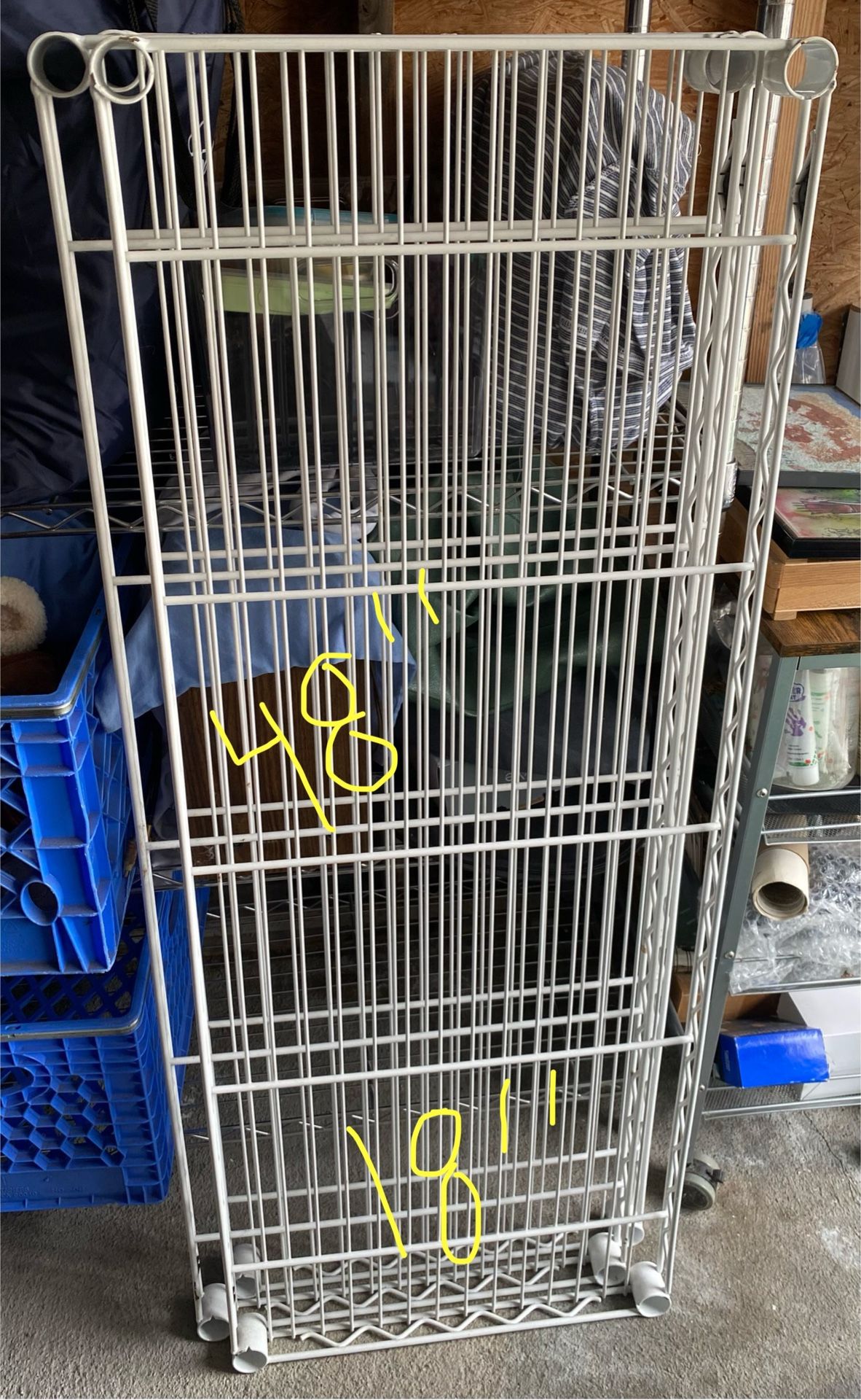 White storage shelves - Container Store
