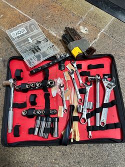 Assorted Socket, Ratchet & Wrench Tool Set w/ Organizer – $35