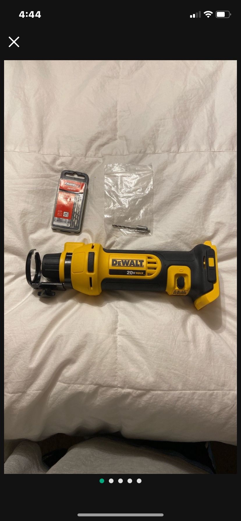 20V MAX* DEWALT DRYWALL CUT OUT TOOL (TOOL ONLY)