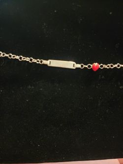 Name Tag Kids 925 Sterling Silver Bracelet 