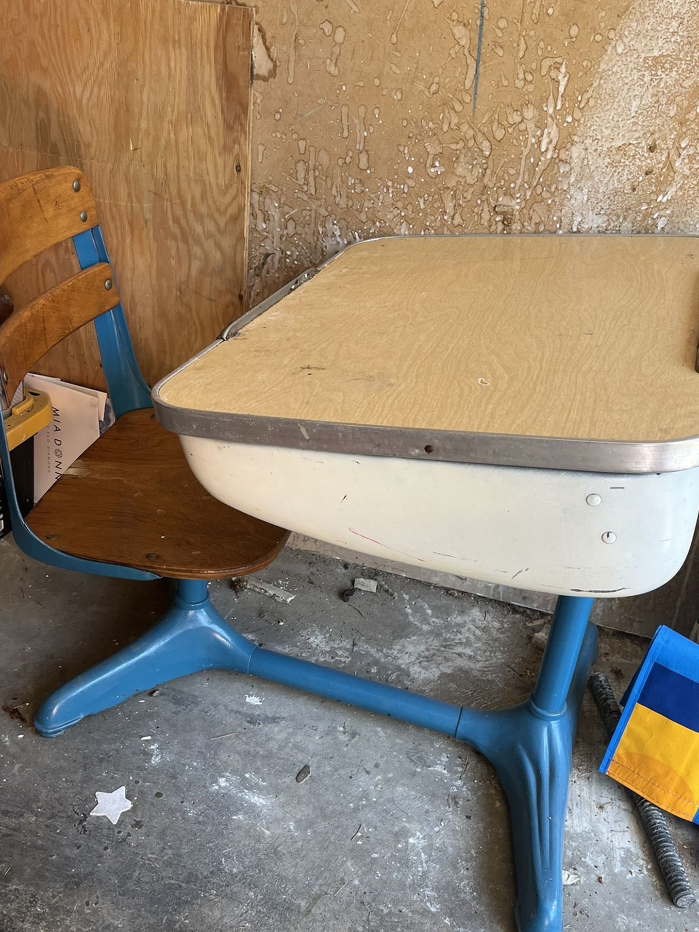 Small Vintage School Desk
