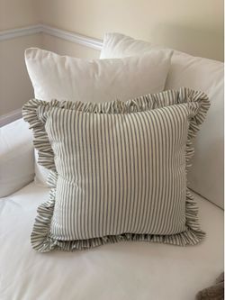 NEW Ticking Stripe Throw Pillow
