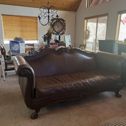 Leather Couch And Love Seat
