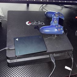PS4 Slim 500GB + 1TB Seagate External Hard Drive