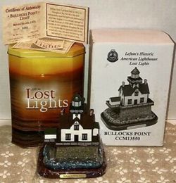 2. Lighthouse : Leftone's Historic American Lighthouse Lost Lights Bullocks Point, Rhode Island