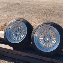 2 Piece Wheels Rare Discounted 5x114.3 17x9 Or 17x9.5 240sx S13 S14