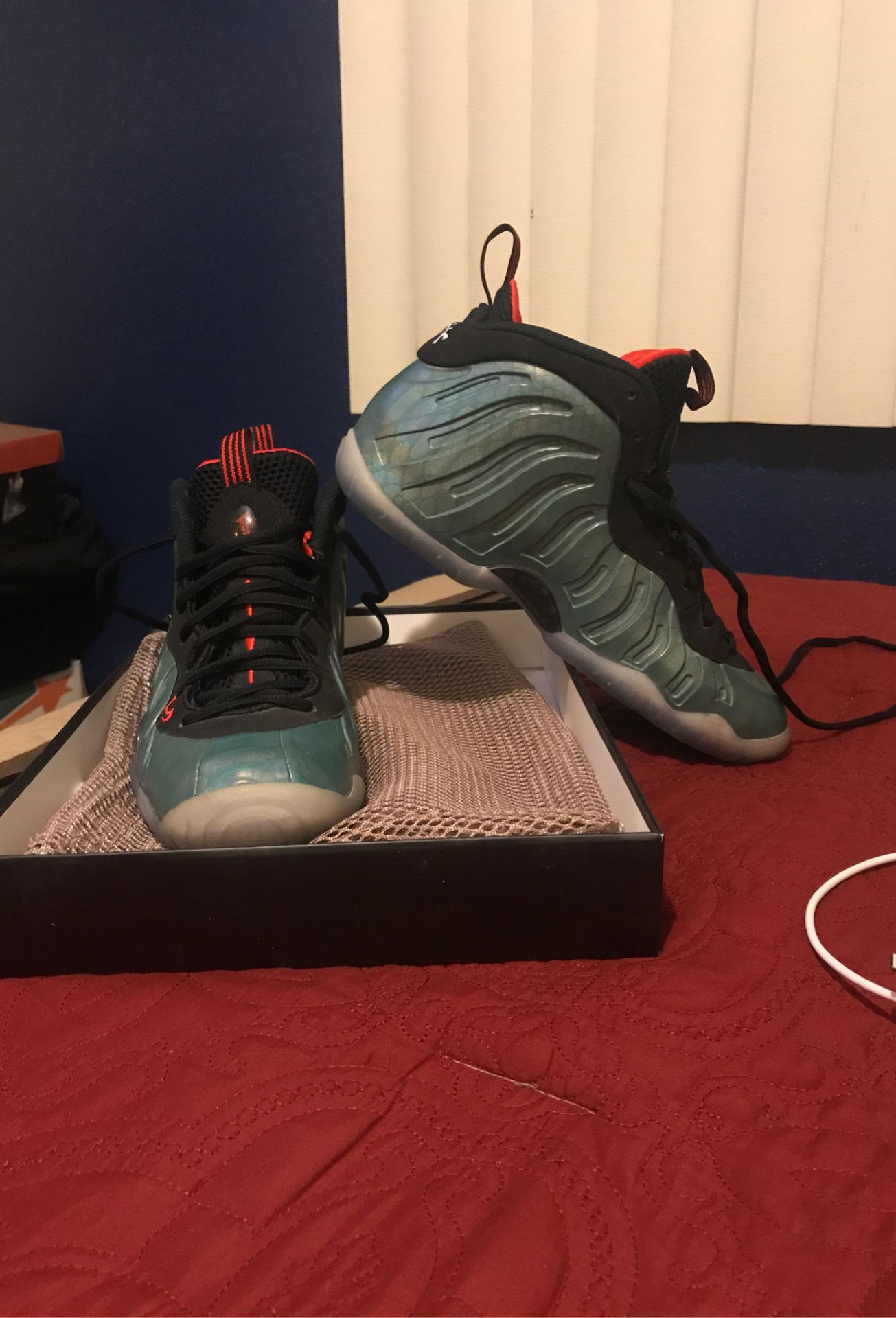 Nike foamposite/ gone fishing