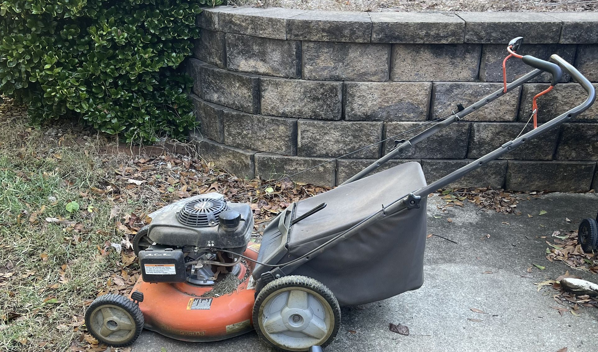 Gas Mower And Tools
