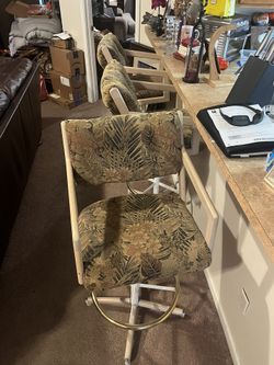 Three comfortable barstools