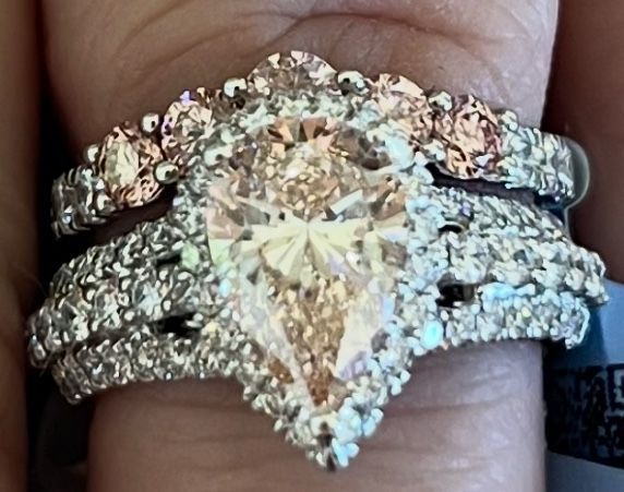 2karat Engagement Ring With Wedding Band Set