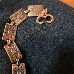 vintage solid copper bracelet