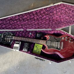 Gibson SG Faded Cherry Guitar with EMG pick up set