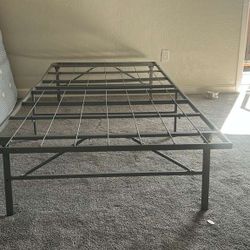 BED FRAME w/ MATTRESS 