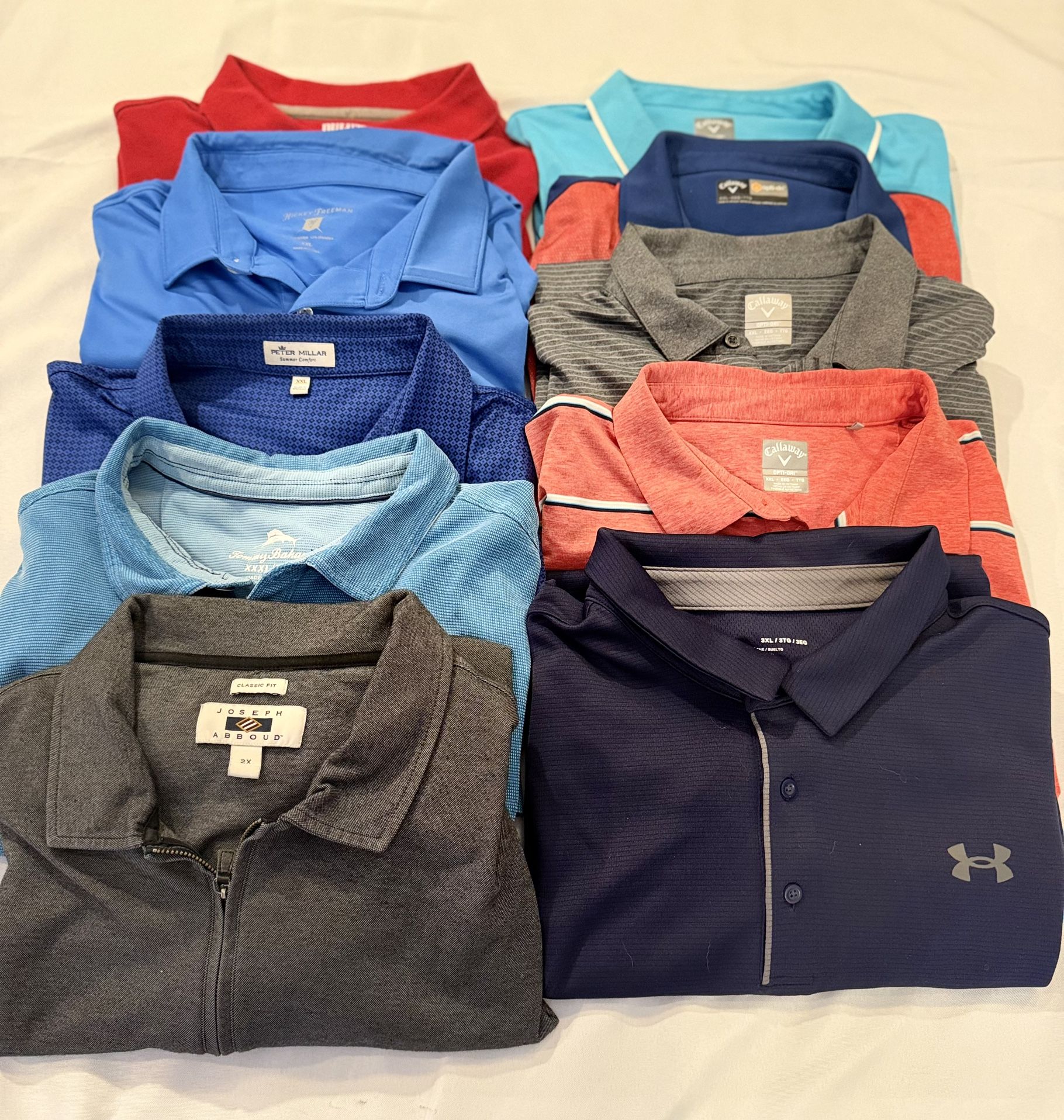 Golf Polo Shirts Bundle Of 10 XXL